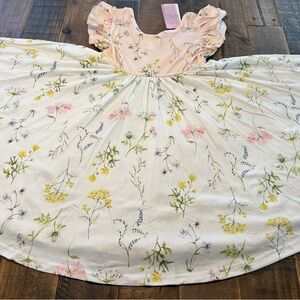 Dot Dot Smile size 5/6, 7 or 8/10 girls soft floral Empire twirl dress New